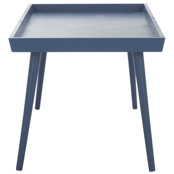 Safavieh Nonie Contemporary Coffee Table With Tray Top - Dark Chocolate Pine Wood For Urban Living Style Blue Solidwood,Mdf Cof5700f