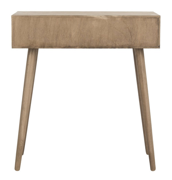 Safavieh Dean 2-Drawer Console Table – Retro-Modern Charm For Entryways, Living Rooms & Smart Storage Solutions Light Brown COF5701B