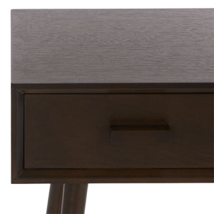 Dean Vintage-Inspired 2-Drawer Coffee Table With Smooth-Glide Storage, Pine/Mdf Durable Finish