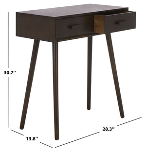 Dean Vintage-Inspired 2-Drawer Coffee Table With Smooth-Glide Storage, Pine/Mdf Durable Finish