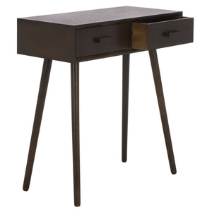 Dean Vintage-Inspired 2-Drawer Coffee Table With Smooth-Glide Storage, Pine/Mdf Durable Finish