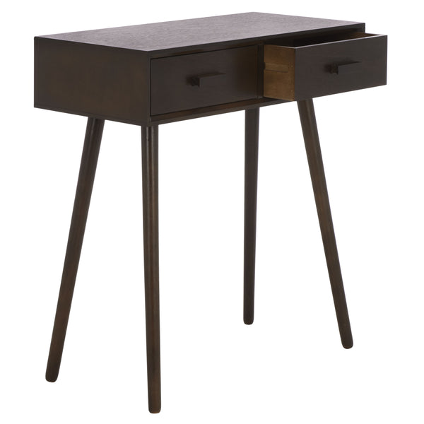 Dean Vintage-Inspired 2-Drawer Coffee Table With Smooth-Glide Storage, Pine/Mdf Durable Finish