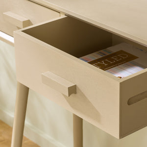 Dean Vintage-Inspired 2-Drawer Coffee Table With Smooth-Glide Storage, Pine/Mdf Durable Finish