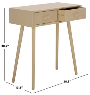 Dean Vintage-Inspired 2-Drawer Coffee Table With Smooth-Glide Storage, Pine/Mdf Durable Finish
