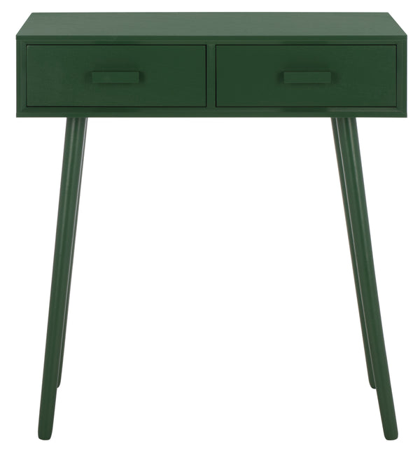 Dean Vintage-Inspired 2-Drawer Coffee Table With Smooth-Glide Storage, Pine/Mdf Durable Finish