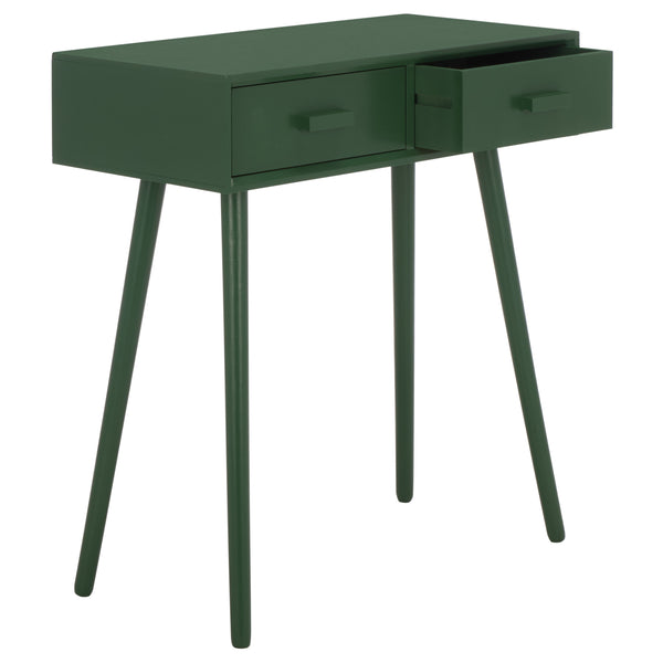 Dean Vintage-Inspired 2-Drawer Coffee Table With Smooth-Glide Storage, Pine/Mdf Durable Finish