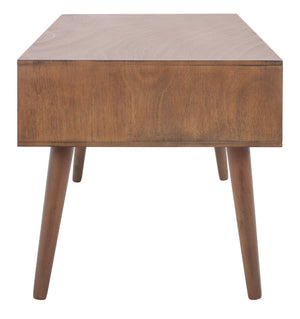 Safavieh Mozart Mid Century Coffee Table With 2 Drawers – Stylish Storage Solution For Cozy Living Spaces Brown COF5702C