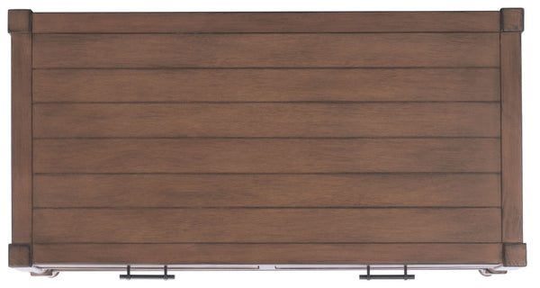 Safavieh Filbert Contemporary 2 Drawer Coffee Table With Storage Shelf For Stylish Living Room Organization Brown COF5703C