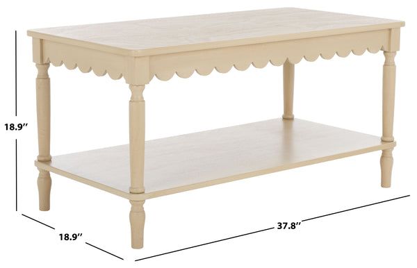Safavieh Haven Coffee Table - Elegant Wooden Design With Spacious Surface And Unique Natural Grain Charm Natural Wood Cof5704a