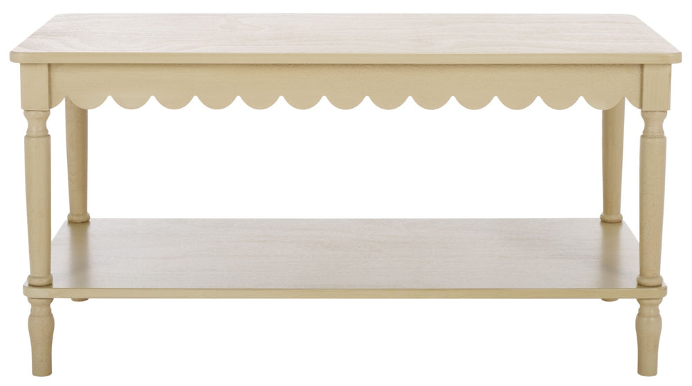 Safavieh Haven Coffee Table - Stylish Pine Wood Design With Spacious Top & Lower Shelf For Modern Living Spaces Natural COF5704A