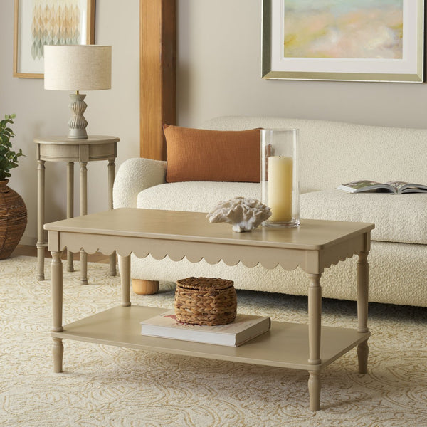 Safavieh Haven Coffee Table - Elegant Wooden Design With Spacious Surface And Unique Natural Grain Charm Natural Wood Cof5704a