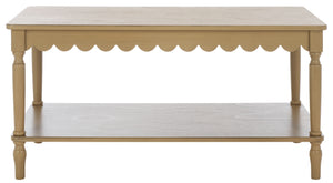 Safavieh Haven Coffee Table - Elegant Wooden Design With Spacious Surface And Unique Natural Grain Charm Desert Brown Wood Cof5704c