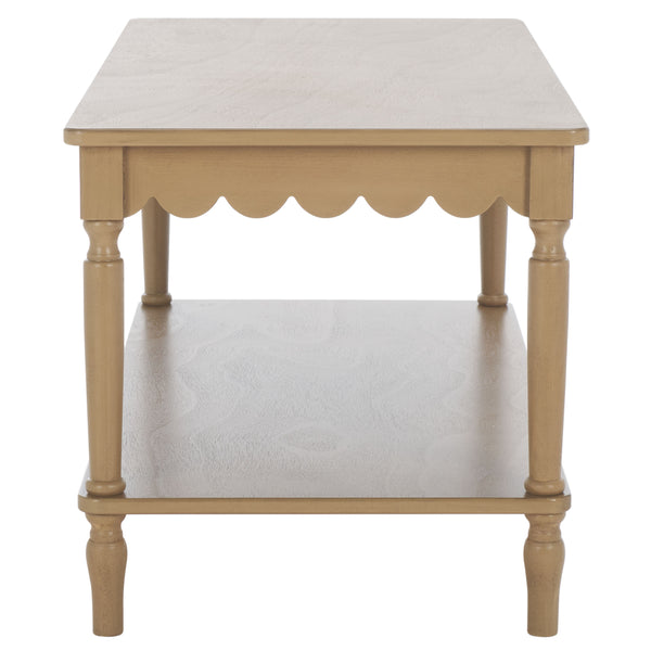 Safavieh Haven Coffee Table - Elegant Wooden Design With Spacious Surface And Unique Natural Grain Charm Desert Brown Wood Cof5704c