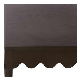 Neha Coffee Table With Solid Wood Frame And Smooth Veneer Top — Warm Rich Finish, Timeless Design