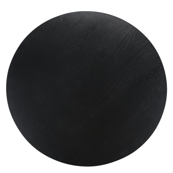 Safavieh Beck Round Coffee Table - Modern Jet Black Design With Glamorous Gold Accents For Chic Living Spaces COF5801A