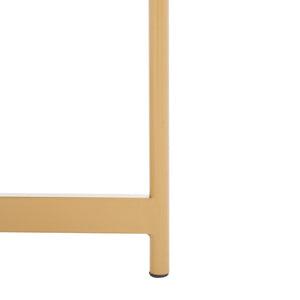 Safavieh Taliyah Oval Coffee Table - Modern Faux Marble With Gold Legs, Elegant Centerpiece For Living Rooms COF5803B
