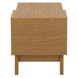 Safavieh Demora Upholstered Coffee Table with Asymmetrical Open Shelf for Modern Living Rooms COF5900A
