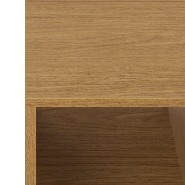 Safavieh Demora Upholstered Coffee Table with Asymmetrical Open Shelf for Modern Living Rooms COF5900A