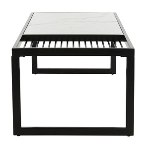 Safavieh Zuri Modern Marble Coffee Table - Stylish Monochrome Centerpiece For Contemporary Living Spaces COF6200A