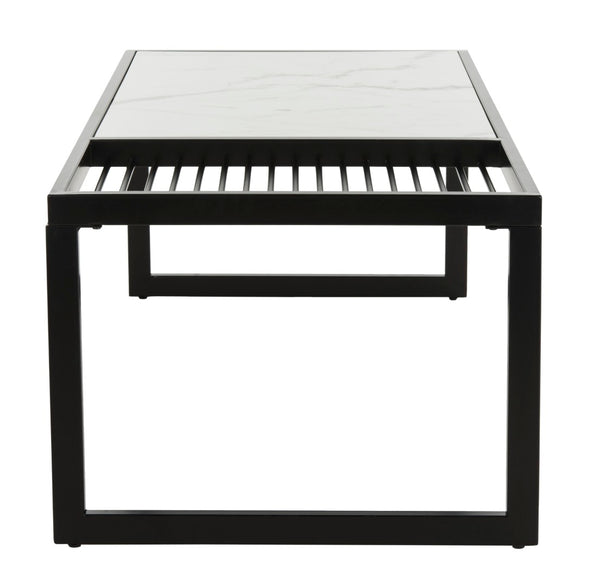 Safavieh Zuri Modern Marble Coffee Table - Stylish Monochrome Centerpiece For Contemporary Living Spaces COF6200A
