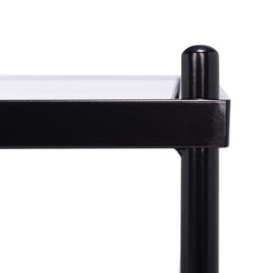 Safavieh Cathal Modern Glam Three-Tier Glass & Mirror Coffee Table - Elegant Storage For Chic Interiors COF6204A