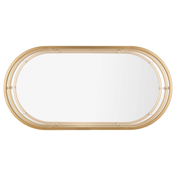 Safavieh Layta 3 Shelf Coffee Table XII23 Gold/Glass Metal COF6402A