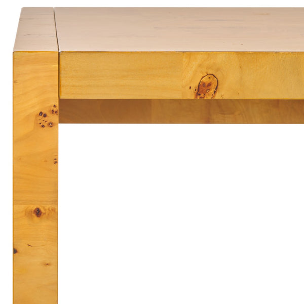 Safavieh Cella Coffee Table - Natural Poplar Burl Wood With Minimalist Design For Modern Living Spaces COF6403A