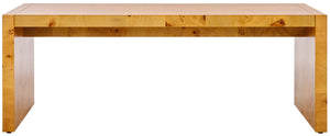 Safavieh Cella Coffee Table - Natural Poplar Burl Wood With Minimalist Design For Modern Living Spaces COF6403A