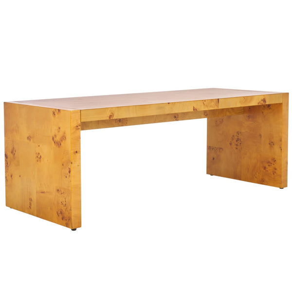 Safavieh Cella Coffee Table - Natural Poplar Burl Wood With Minimalist Design For Modern Living Spaces COF6403A