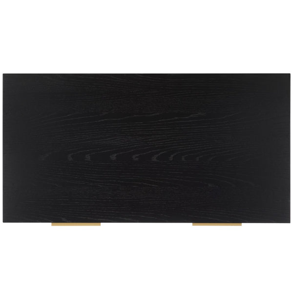 Safavieh Pierre 2 Drawer Coffee Table Black / Gold COF6404C