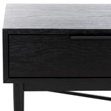 Safavieh Pierre 2 Drawer Coffee Table Black COF6404D