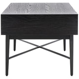 Safavieh Pierre 2 Drawer Coffee Table Black COF6404D