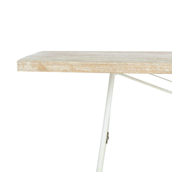 Safavieh Cyprus Coffee Table: Modern Geometric Design With White-Washed Finish For Stylish Living Room Decor COF6500A
