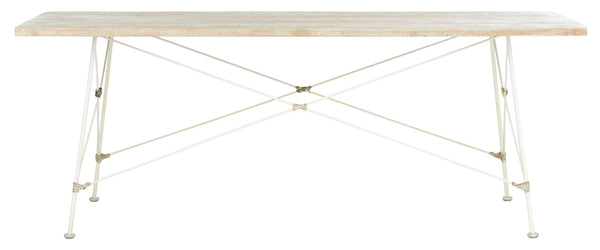 Safavieh Cyprus Coffee Table: Modern Geometric Design With White-Washed Finish For Stylish Living Room Decor COF6500A