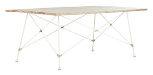 Safavieh Cyprus Coffee Table: Modern Geometric Design With White-Washed Finish For Stylish Living Room Decor COF6500A