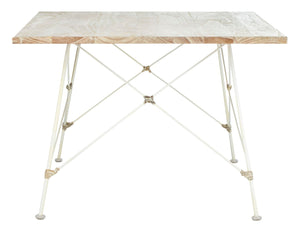 Safavieh Cyprus Coffee Table: Modern Geometric Design With White-Washed Finish For Stylish Living Room Decor COF6500A