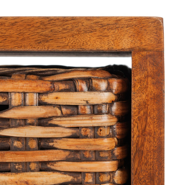 Safavieh Allester Rustic Mango Wood Coffee Table With Rattan Drawer – Stylish Storage For Any Living Room COF6504A