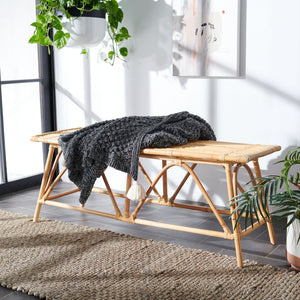 Safavieh Montgomery Rattan Coffee Table - Elegant Rustic Design, Durable Jawit Rattan, Perfect For Coastal Decor COF6506A