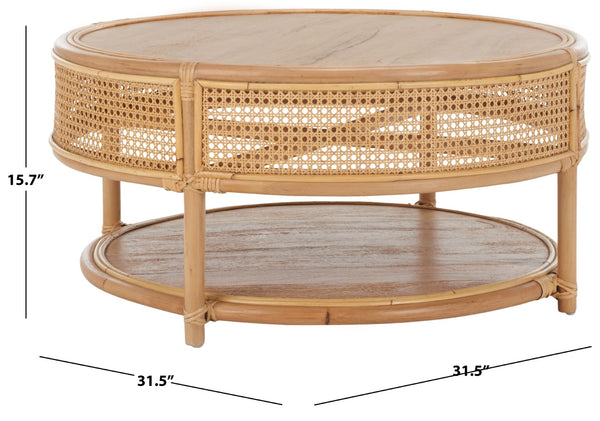 Safavieh Arvid Coffee Table XII23 Natural Rattan COF6512A