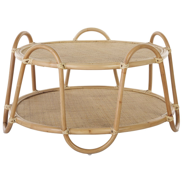 Safavieh Althea Coffee Table – Handcrafted Rattan Elegance With Intricate Weave Design For Your Living Space Natural Rattan Cof6513a