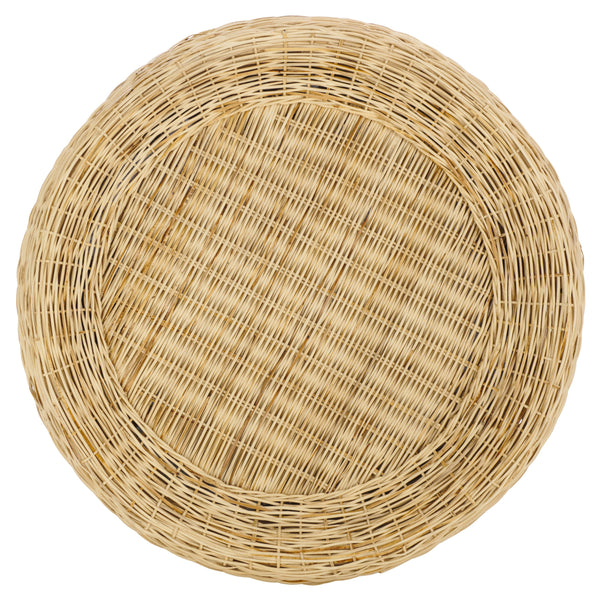 Safavieh Mordekai Round Coffee Table – Handcrafted Rattan & Leles, Rustic Charm For Stylish Living Spaces Natural Rattan,Leles Cof6514a