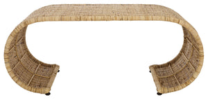 Safavieh Tamo Coffee Table - Light Natural Elegance With Rattan And Metal, Perfect For Stylish Living Spaces Light Natural , Metal ,Rattan Cof6515a