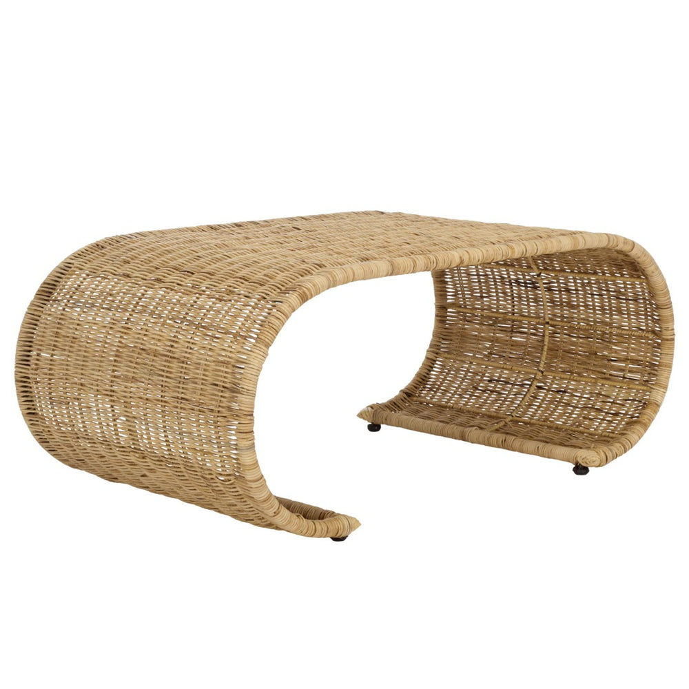 Safavieh Tamo Coffee Table - Coastal-Inspired Rattan Design With Sturdy Metal Frame For Modern Living Spaces Light Natural COF6515A