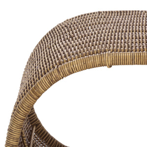 Safavieh Tamo Coffee Table - Light Natural Elegance With Rattan And Metal, Perfect For Stylish Living Spaces Honey Brown Wash Metal ,Rattan Cof6515b