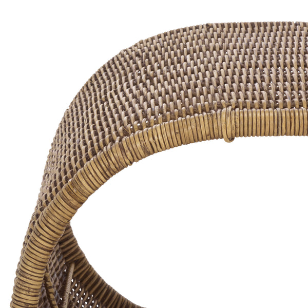 Safavieh Tamo Coffee Table - Light Natural Elegance With Rattan And Metal, Perfect For Stylish Living Spaces Honey Brown Wash Metal ,Rattan Cof6515b