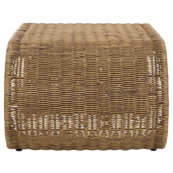 Safavieh Tamo Coffee Table - Light Natural Elegance With Rattan And Metal, Perfect For Stylish Living Spaces Honey Brown Wash Metal ,Rattan Cof6515b