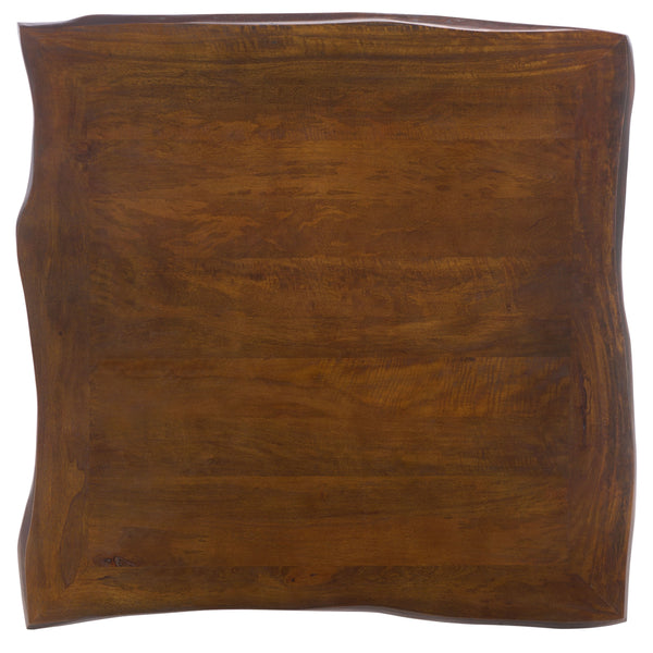 Banco Square Coffee Table With Warm Wood Grain Finish, Durable Everyday Design For Living Rooms