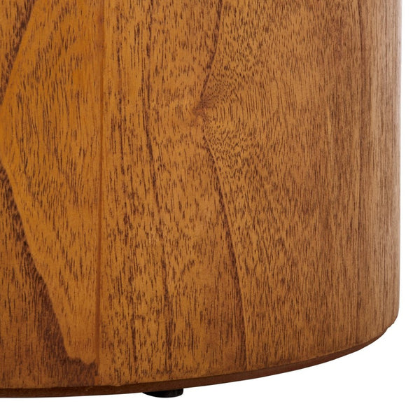 Safavieh Devin Round Pedestal Coffee Table - Rustic Charm Meets Industrial Style For Any Living Space Decor Natural COF6600A