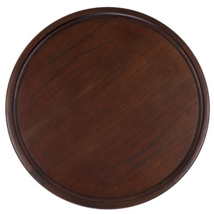 Safavieh Devin Round Pedestal Coffee Table - Rustic Charm Meets Industrial Style For Any Living Space Decor Dark Oak COF6600B