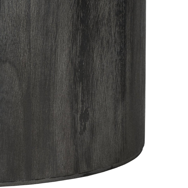 Safavieh Devin Round Pedestal Coffee Table - Rustic Charm Meets Industrial Style For Any Living Space Decor Black With White Wash Distressing COF6600C